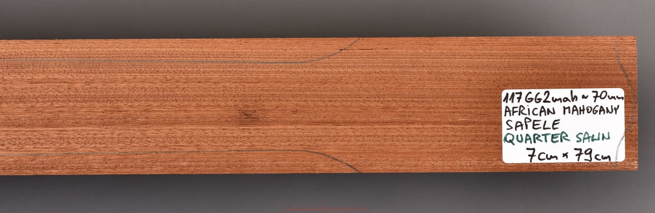Large Exotic Kiln-Dried African Mahogany Guitar Blanks - 19" X 14" X 2" Luthier Lumber