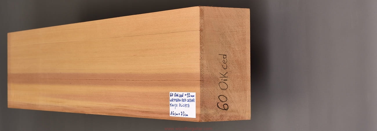 WESTERN RED CEDAR for luthier work Wood For Guitar