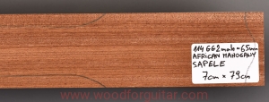 Drewno MAHOŃ na gryf gitary, gr. 65mm