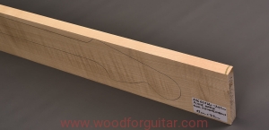 Drewno KLON FALISTY na gryf gitary, 20.5mm