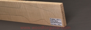 Drewno KLON FALISTY na gryf gitary basowej, 23.5mm