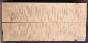 Drewno KLON FALISTY na top gitary lub basu