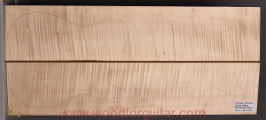 Drewno KLON FALISTY na top gitary lub basu