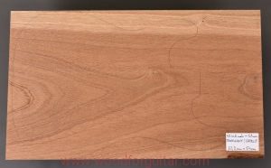 Drewno MAHOŃ na korpus gitary 51mm, 1-cz