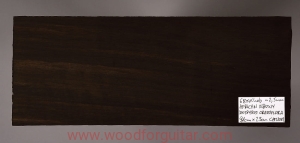 AFRICAN EBONY headstock facing blank