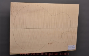 Drewno KLON FALISTY na top gitary, gr. 21 mm