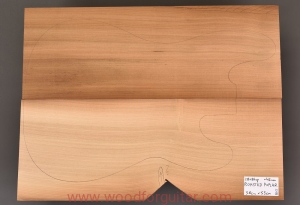 ROASTED POPLAR bass guitar body blank, 46 mm, 2pcs