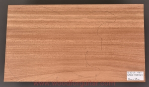 Drewno MAHOŃ na korpus gitary 48 mm, 1-cz