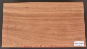 Drewno MAHOŃ na korpus gitary 46.5 mm, 1-cz