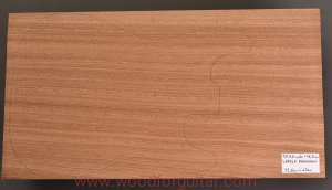 Drewno MAHOŃ na korpus gitary 46.5 mm, 1-cz