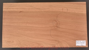 Drewno MAHOŃ na korpus gitary 45.5 mm, 1-cz