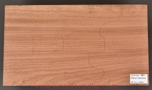 Drewno MAHOŃ na korpus gitary 48 mm, 1-cz