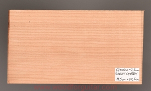 Drewno CZEREŚNIA na nakładkę główki gryfu