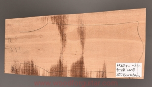 PEAR WOOD headstock facing blank