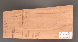 PEAR WOOD headstock facing blank