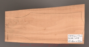 PEAR WOOD headstock facing blank