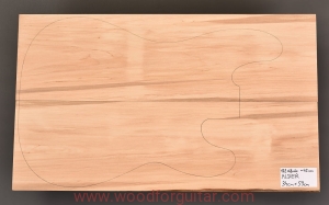 Drewno OLCHA na gitarę, na bas, na korpus, 42 mm