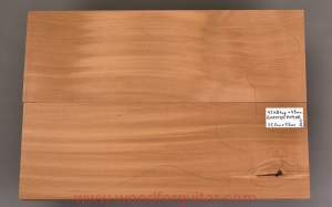 ROASTED POPLAR bass guitar 2-pc body blank, 43 mm