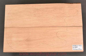 Drewno OLCHA na korpus gitary basowej, 47mm