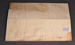 Drewno KLON FALISTY na top gitary lub basu