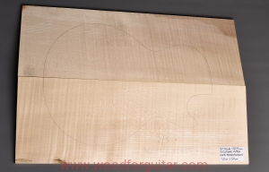 Drewno KLON JAWOROWY na top gitary lub basu