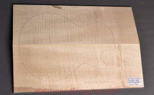 Drewno KLON JAWOROWY na top gitary lub basu