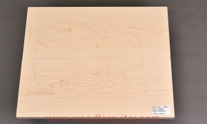 KLON CUKROWY na top gitary lub basu, 29 mm