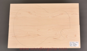 KLON CUKROWY na top gitary lub basu, 29 mm