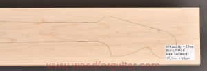 ROCK MAPLE guitar neck blank, 29 mm