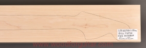 ROCK MAPLE guitar neck blank, 28 mm