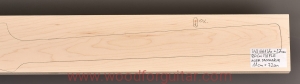 ROCK MAPLE guitar neck blank, 27 mm