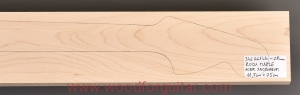 ROCK MAPLE guitar neck blank, 28 mm