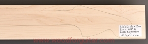 ROCK MAPLE guitar neck blank, 25 mm
