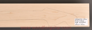 ROCK MAPLE guitar neck blank, 29 mm