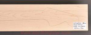 ROCK MAPLE guitar neck blank, 28 mm