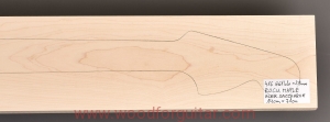 ROCK MAPLE guitar neck blank, 29 mm