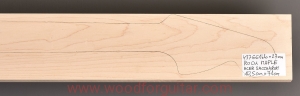 ROCK MAPLE guitar neck blank, 27 mm