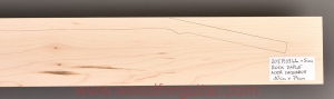 ROCK MAPLE blank for laminated guitar neck, 5mm