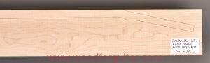 ROCK MAPLE blank for laminated guitar neck, 2.5 mm