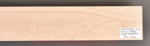 ROCK MAPLE blank for laminated guitar neck, 3 mm
