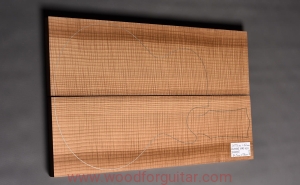 JESION FALISTY PIECZONY na top korpusu gitary lub basu, 20 mm