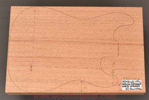 Lekki MAHOŃ na korpus gitary, 55 mm, 1-cz