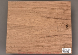 BLACK WALNUT guitar body 2-pc top blank, 4 mm