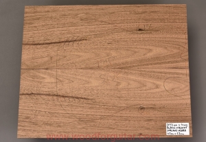 BLACK WALNUT guitar body 2-pc top blank, 4 mm