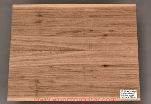 BLACK WALNUT guitar body 2-pc top blank, 4 mm