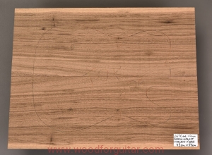 BLACK WALNUT guitar body 2-pc top blank, 4 mm