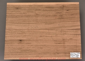 BLACK WALNUT guitar body 2-pc top blank, 4-3 mm