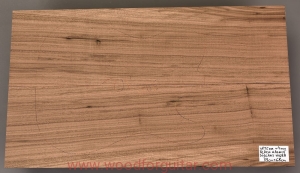 BLACK WALNUT guitar or bass body 2-pc top blank, 4 mm