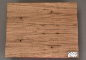BLACK WALNUT guitar body 2-pc top blank, 4 mm