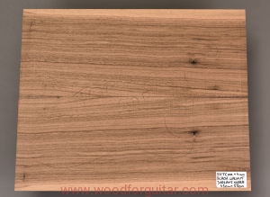BLACK WALNUT guitar body 2-pc top blank, 4 mm
